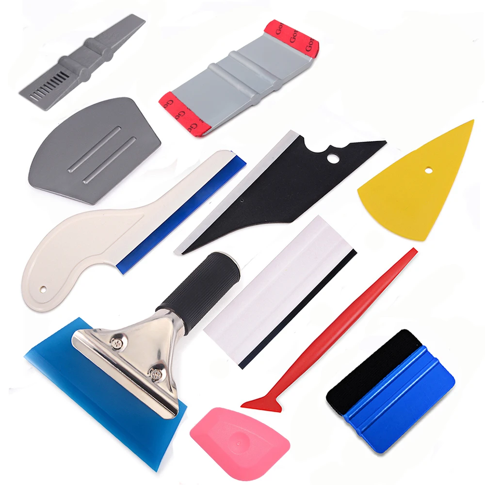 

Автомобильные аксессуары FOSHIO, набор инструментов для установки тонировочной пленки на окна автомобиля, виниловые наклейки, скребок из угле...