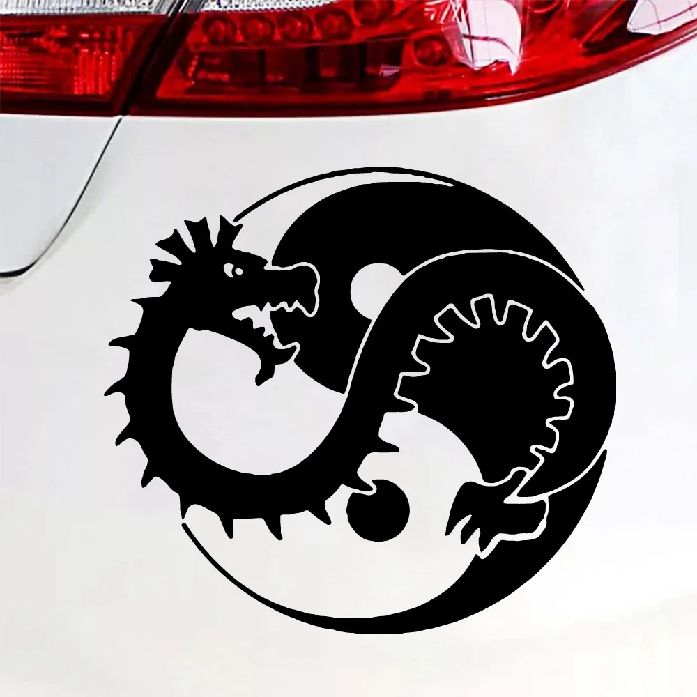 

Бесплатная доставка, автомобильная наклейка с животными Yin And Yang, водонепроницаемая наклейка с царапинами, аксессуары