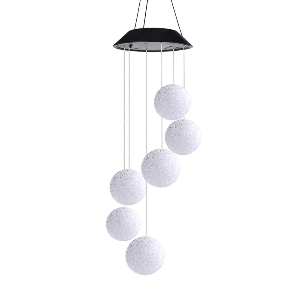 

Outdoor Solar LED Ball Light Colorful Wind Chime Light Decoration Lamp DFDS889