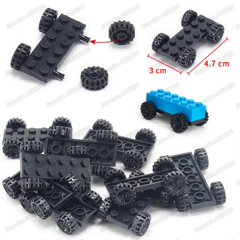Вал колеса 2*6 строительные блоки аксессуары город МОС фигурки военный