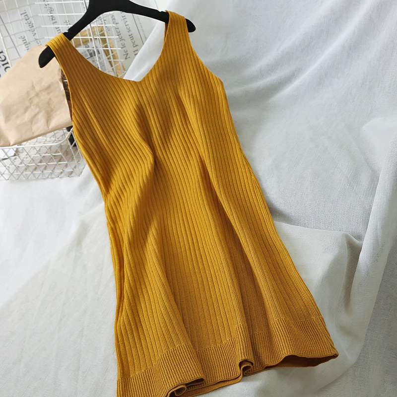 2019 Новая мода Женская одежда свитер + Висячие платья костюм из двух частей платье