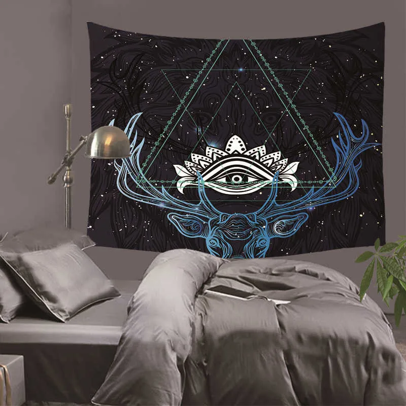 Красивый Звездный геометрический Настенный Гобелен Мандала богемные мандалы