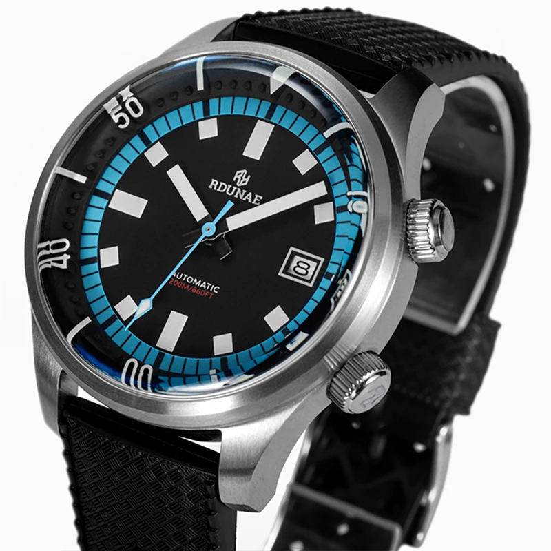 Новинка 2021 Мужские автоматические механические часы RDUNAE/RETANGULA R3 Seamaster 43 мм