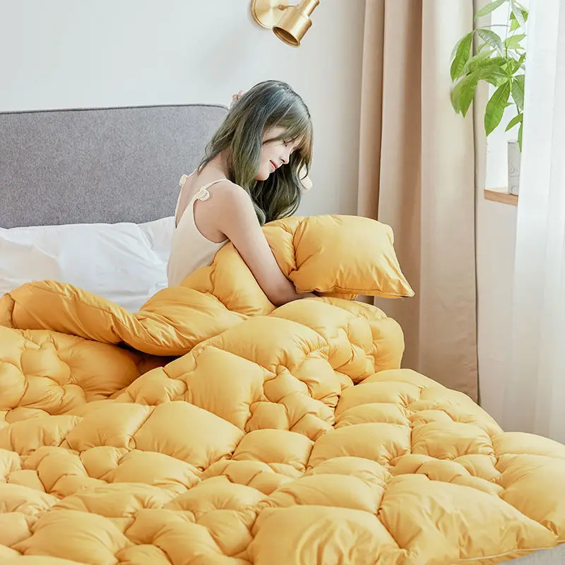 

All-season Down Duvet Quilts High Quality Microfiber Fill Comforter Washable Quilt Hotel Home Blanket Multicolor Bedding Filler