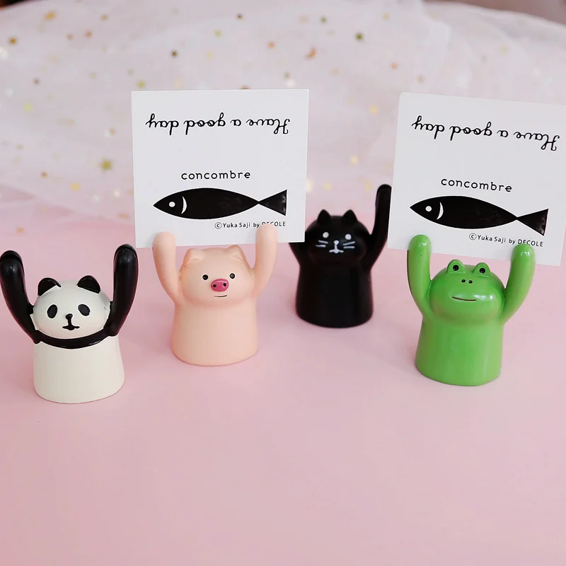 Поросенок панда кошка лягушка форма милый орнамент фото клип карта сообщение