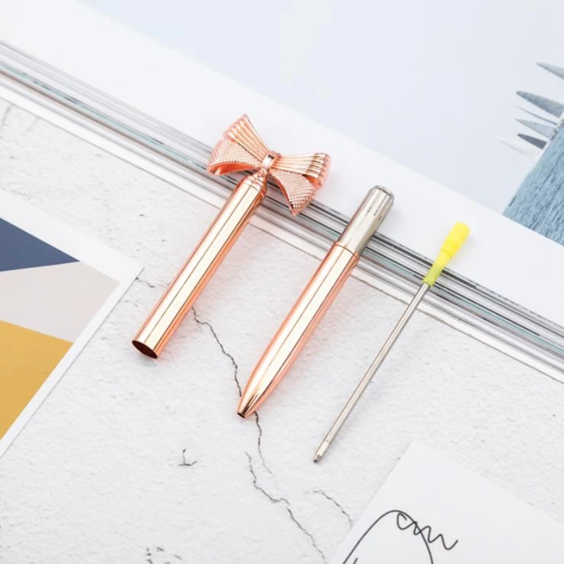 Металлическая шариковая ручка с милым бантом каваи шариковые ручки для школы