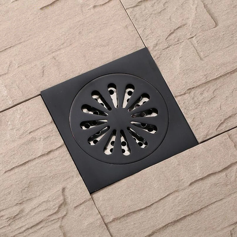 Квадратный трап для душа квадратный ванной комнаты медный кухни|Стоки| |