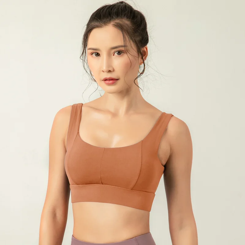 

Sports Bra Female Students' Shockproof Running Summer Yoga Gathers Sexy Beautiful Back Without Rims for Fitness Bra