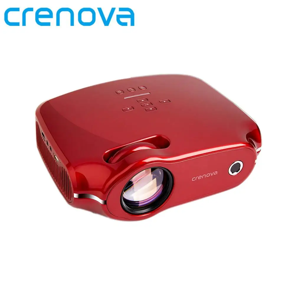 Red Basic CRENOVA XPE498 Лучшая Android 7,1 OS 3200 люмен яркость видео проектор с Wi-Fi Bluetooth домашний кинотеатр Кино проектор - Цвет: Red Basic