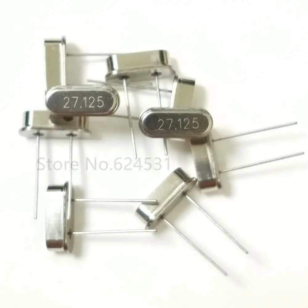10 шт Φ 49S 27 125 M MHZ встроенный двухножный пассивный Кристальный резонатор |