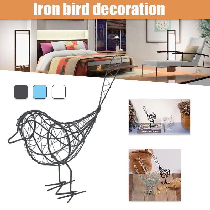 Железная проволока птица МОДЕЛЬ домашний декор украшения из металлического