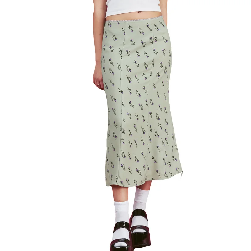 

Summer Print Skirt Women A-Line Trendy Y2K Skirts Harajuku Knee-Length Casual High Waist Party Streetwear Bodycon E-girl Skirt
