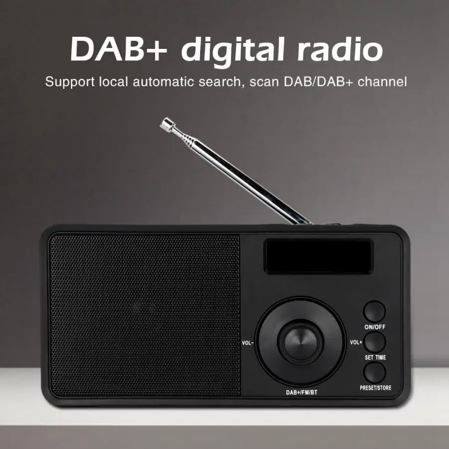 Внешнее семейное радио FM беспроводной стерео приемник DAB +/FM/BT/AUX/выход