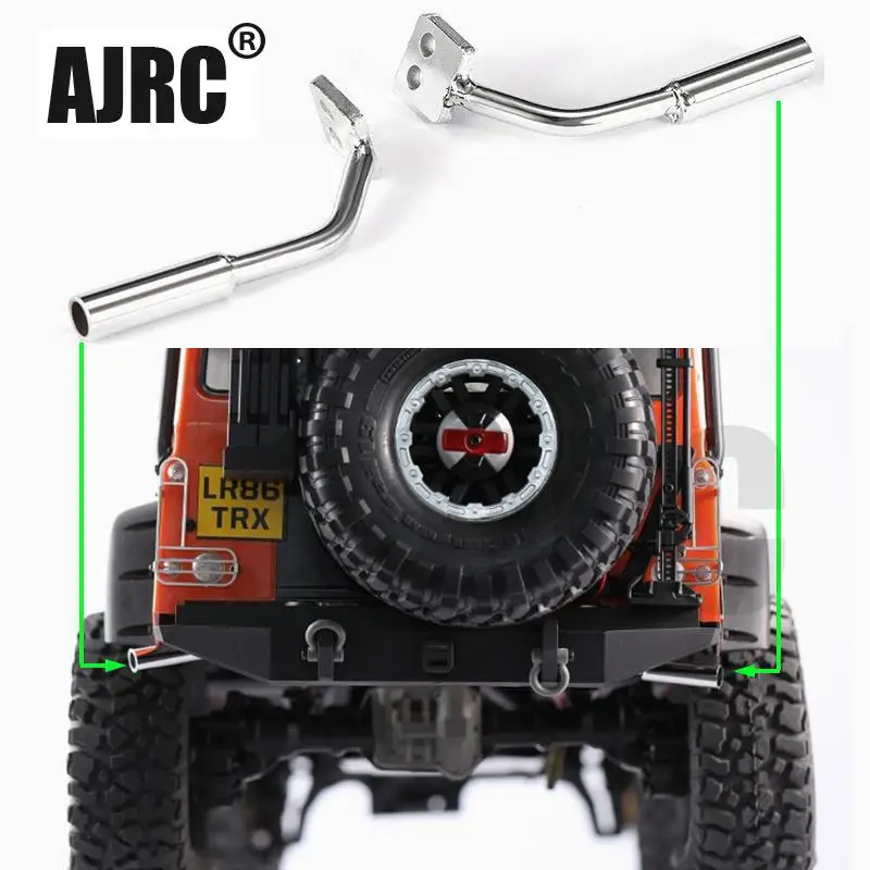 AJRC 1 пара металлическое моделирование выхлопной трубы вентиляционное отверстие