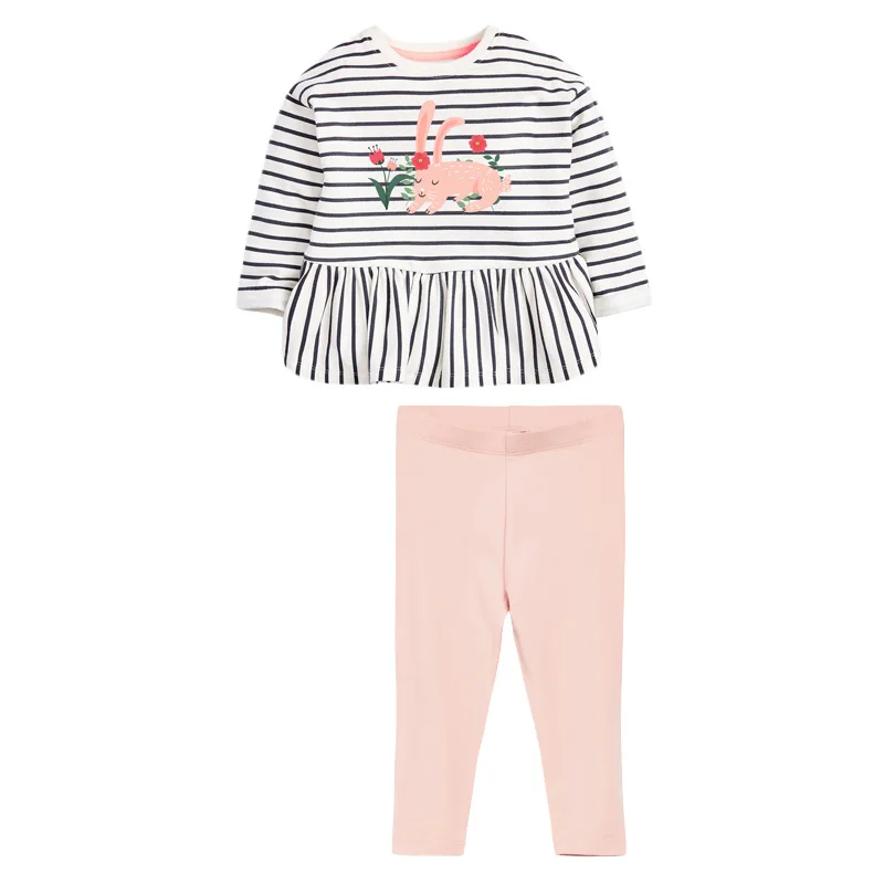 SAILEROAD Baby Boys Pajamas Clothing Sets Long Sleeve t-shirts+ pants kids Cotton Children's Rabbit Suit |