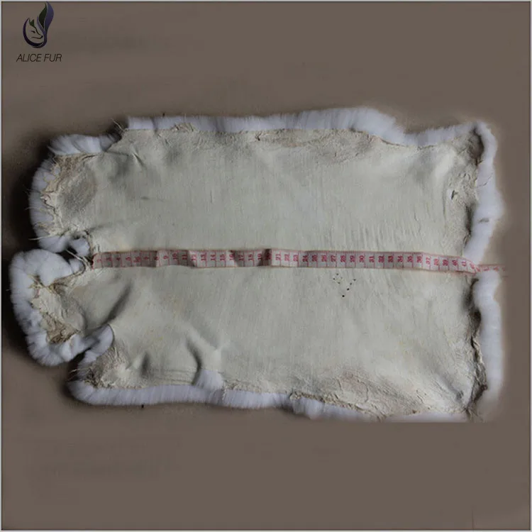 Оптовая продажа натуральный белый чехол из натурального меха кролика рекс|rabbit fur