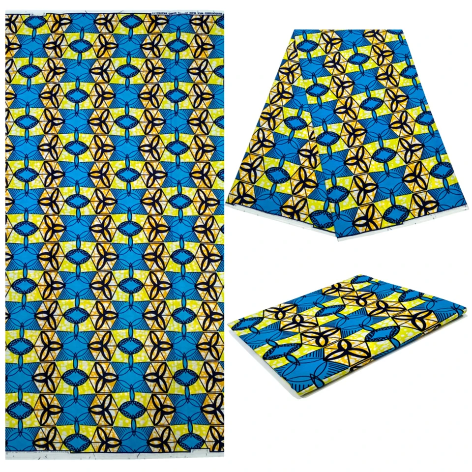

6 Yards Ankara Mitex Wax Print/ African Fabrics Kitenge/Pagnes/Tissues Africain/ Lapa/Chitenge LBL-62