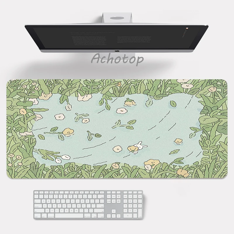 

Large Mouse Pad Gamer Keyboard Mause Pad Plant Desk Mouse Mat Teclado Green Gaming Accessories Big Mouse Play Mat For Overwatch