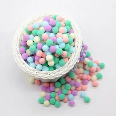 10mm-030913252 Мульти размер белый розовый синий помпоны куклы DIY одежды материал ручной работы мягкие пушистые Помпоны мяч детские игрушки «сделай сам» Аксессуары 10 г - Цвет: 10mm-030913252