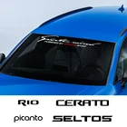 Автомобильная наклейка на лобовое стекло для Kia CARENS CARNIVAL CERATO K5 mohas NIRO PICANTO RIO SEDONA SELTOS SPORTAGE STINGER TELLURIDE VENGA