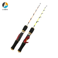 ai shouyu portable pocket winter fishing rods 46cm ice fishing rods pen pole lures tackle spinning casting hard rod