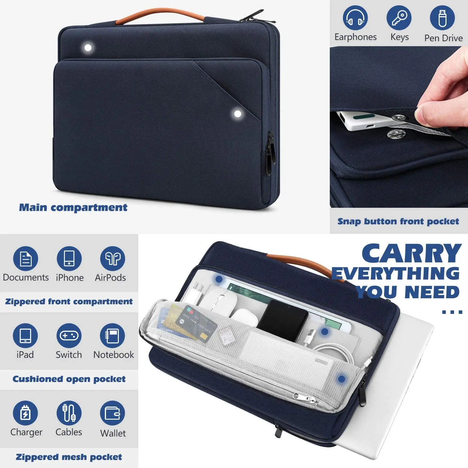 Сумка-чехол для ноутбука 15 6 дюйма водонепроницаемая сумка Dell Acer ZenBook HP Huawei Lenovo