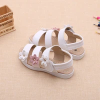 princess floral sandals for girls little big kids roman sandals children gladiator beach sandals with pearls sweet soft 21 36