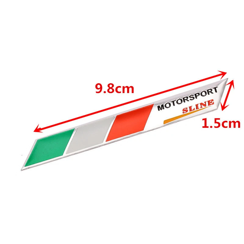 Металлический значок с флагом Италии, эмблема, наклейка для стайлинга автомобиля, наклейка для Ferrari Maserati Lamborghini Alfa Romeo Fiat Chevrolet Honda