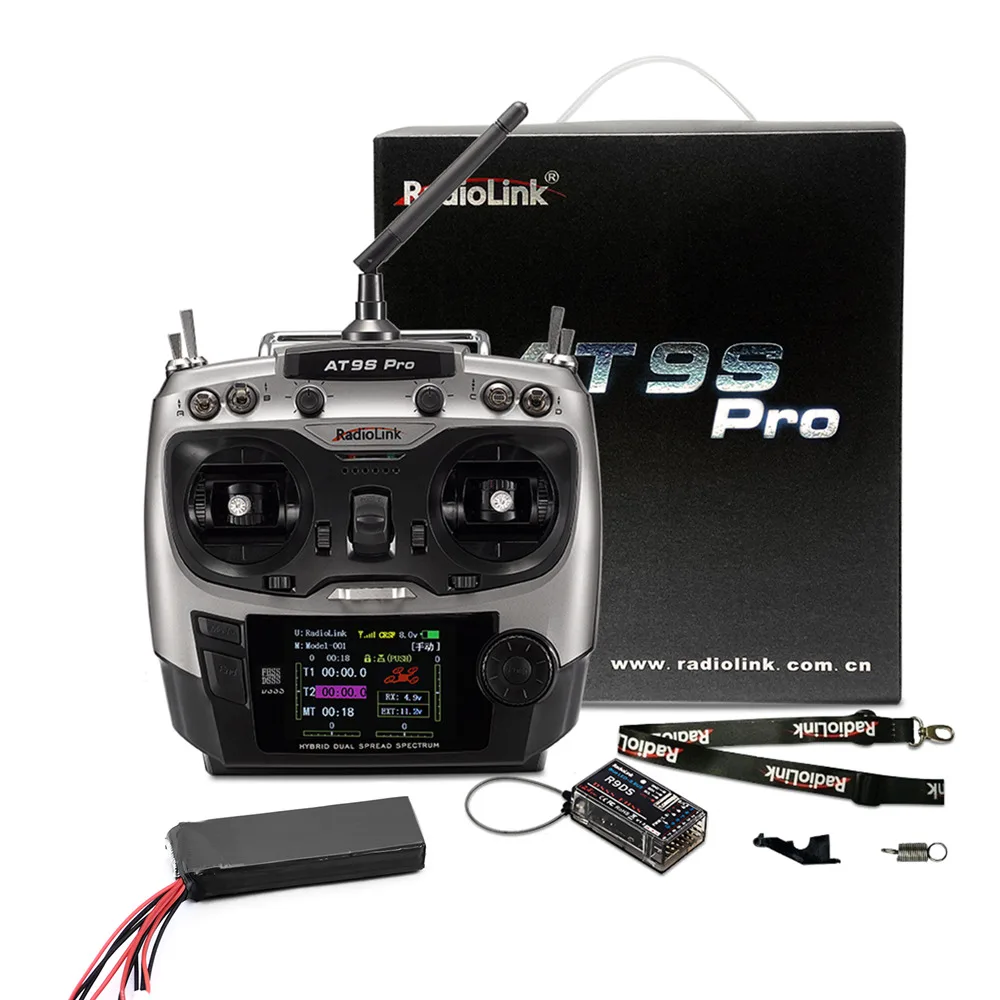 передатчик radiolink at9s pro 24g 12ch dsss fhss mode2 с r9ds прием