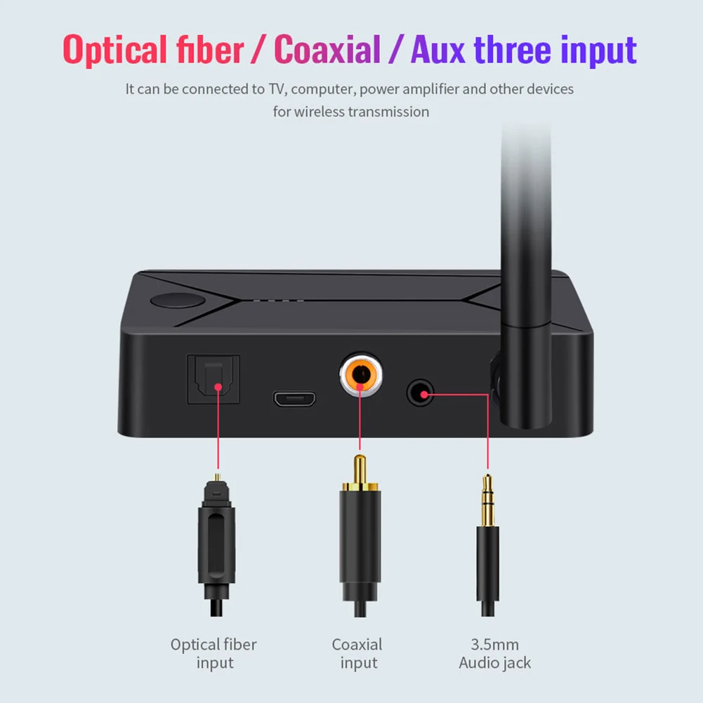 Беспроводной аудиопередатчик Bluetooth 5 0 беспроводной адаптер для домашнего ТВ на