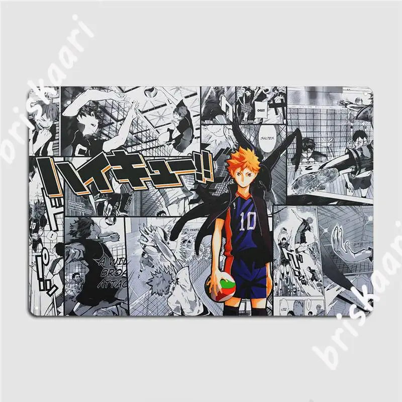 

Аниме Haikyu металлический знак стена пещерный гараж клуб Забавный Декор стены оловянный знак плакат
