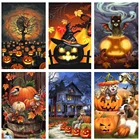 Набор для алмазной вышивки сделай сам, Набор для вышивки крестиком из мультфильмов, с изображением тыквы стразы, украшение для дома