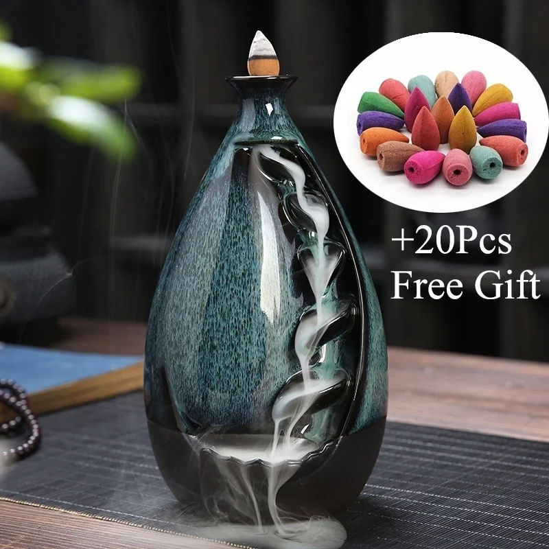 Новинка подставка для благовоний ручной работы в 3 стилях с изображением гор и