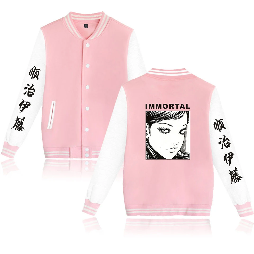 Японская бейсбольная Униформа Junji Ito из аниме ужас флисовая куртка для женщин и