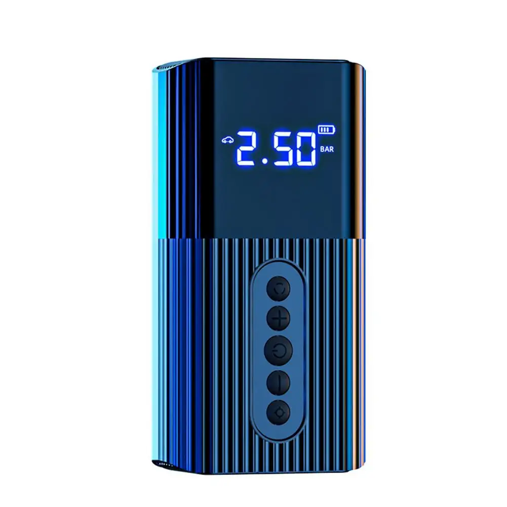 

Автомобильный насос 6000 мАч 12 в беспроводной насос для шин с большим экраном цифровой дисплей инструмент для контроля давления в шинах для а...