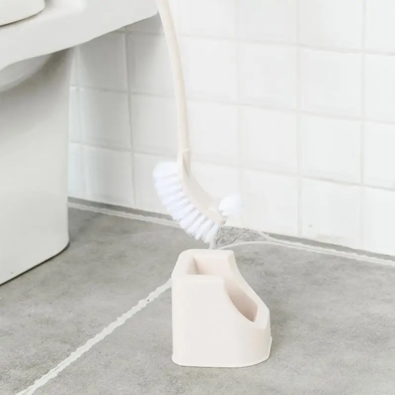 

Long Handle Toilet Brush Creative Home Bathroom Cleaning Products With Base Double-sided Toilet Multi-function Cleaning Wipe Set