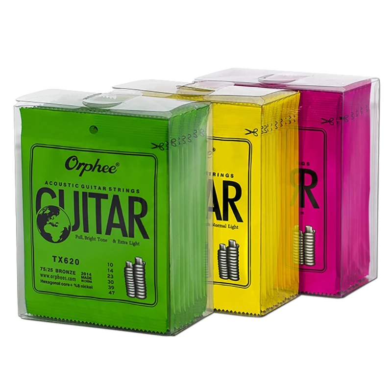 Dropship-Orphee 10 Set 6Pcs/Set Guitar String Super Light Acoustic Strings | Спорт и развлечения