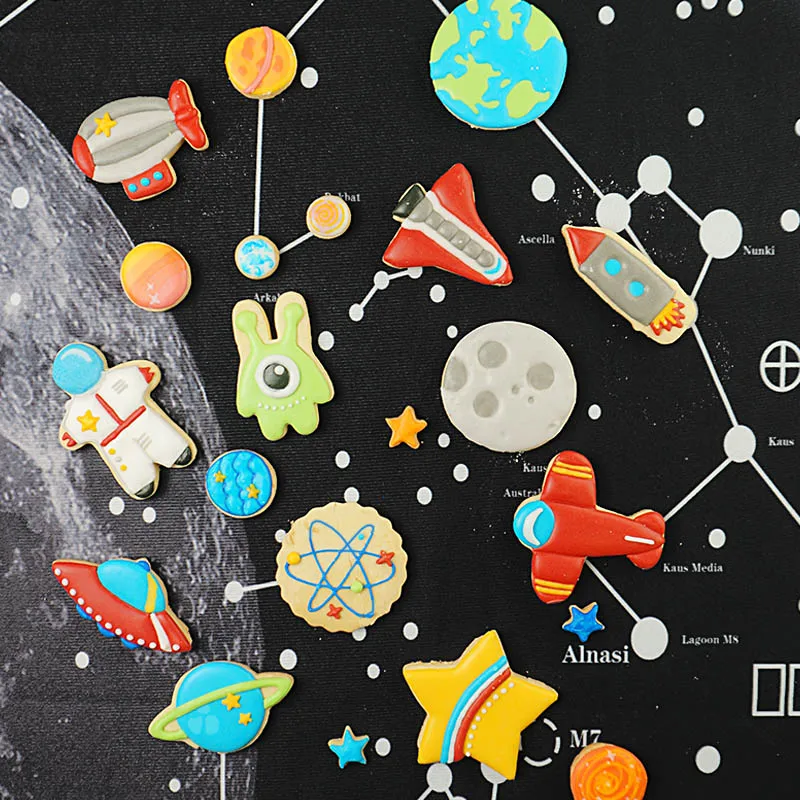 Пространства набор печенья-13 шт.-Fondant(сахарная) пресс для украшения выпечки печенья прессформы для детей праздничная одежда для свадьбы, дня рождения-Нержавеющая сталь, формы для печенья, форма для чебуреков