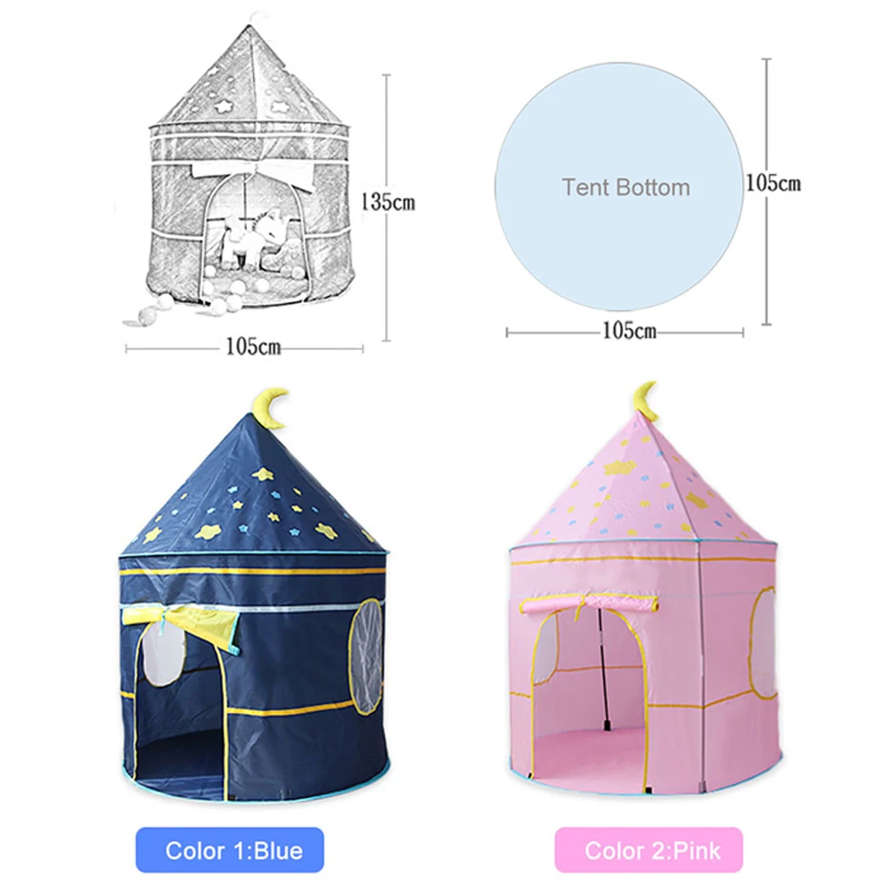 

Children's tent Portable Kids Tent Princess Castle Indoor Outdoor Play House Baby Toys for Children Foldable Tent Christmas Gift