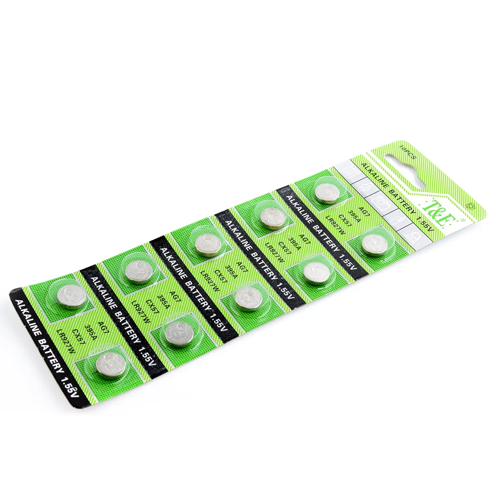 Часовые батарейки 10x AG7 AG 7 395A LR927 LR57 часовые SR57 399B S28 SR927SW кнопочные лазерные указки