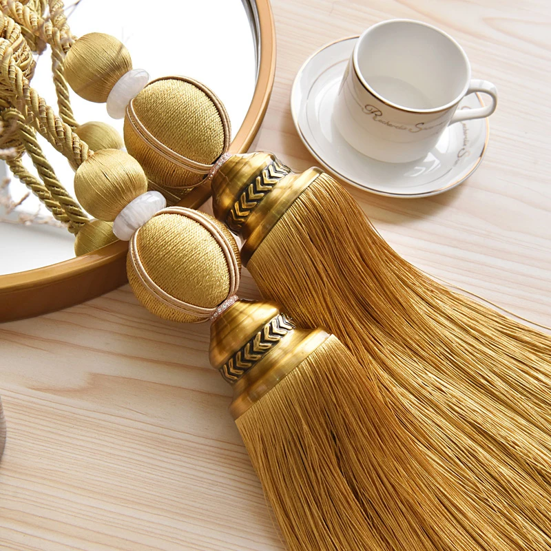 2 шт. завязки для штор с кисточками|Декоративные аксессуары штор| |