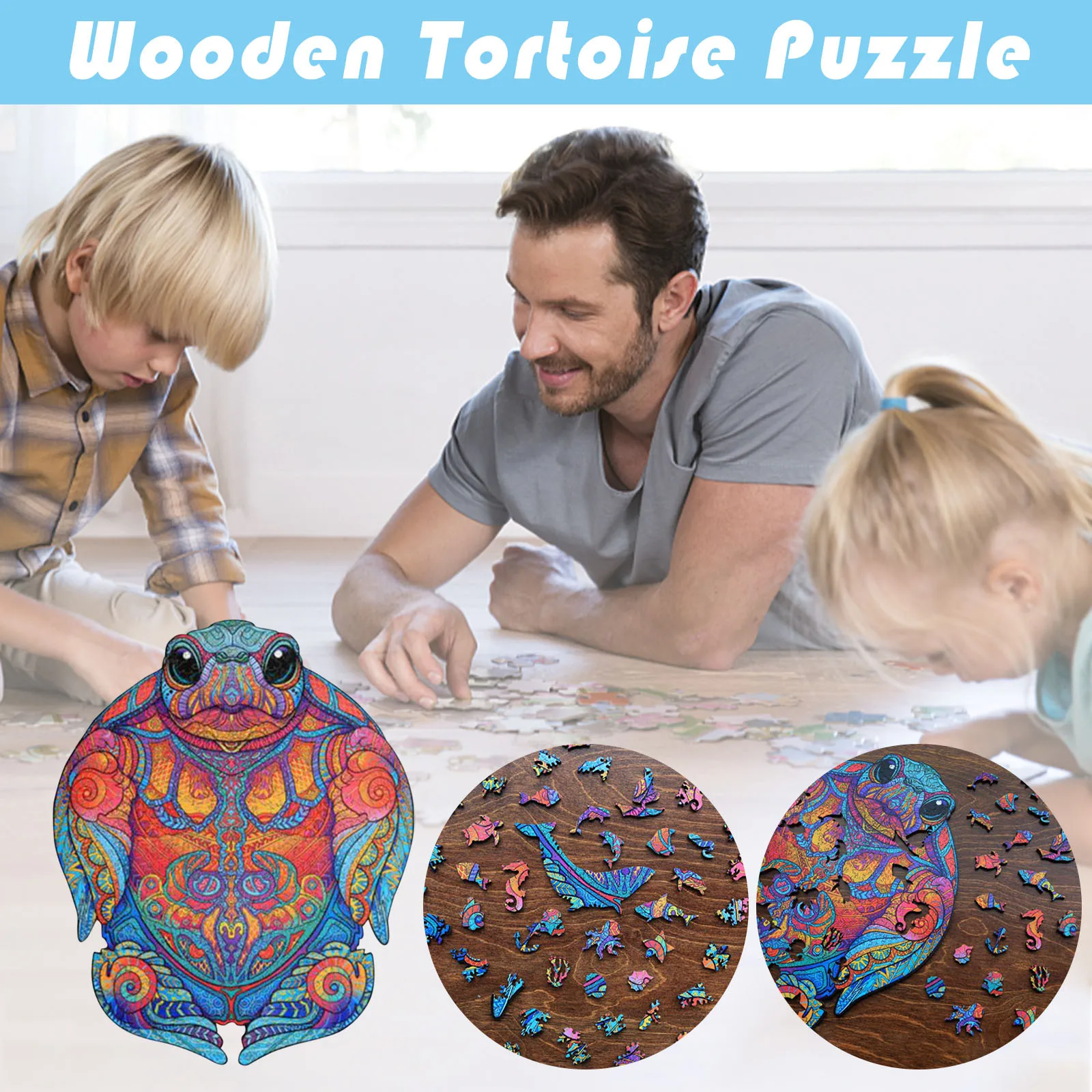 

Wooden Jigsaw Puzzles for Adults and Children 5mm Thick Wood Animals Jigsaws Unique Shape Game for Educational Toy Gifts A20