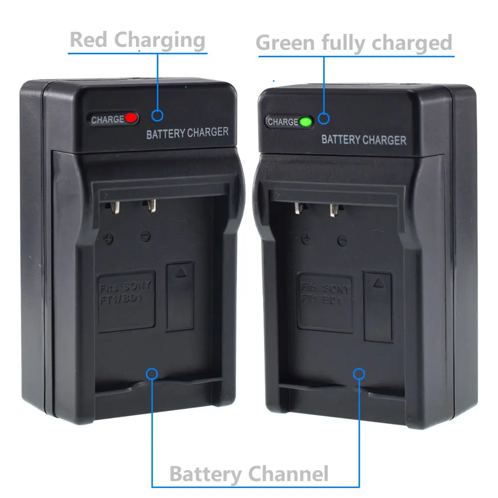 Battery + Home&ampCar Charger for Sony NP-BD1 NPFD1 | DSC-T200 /T300 /T500 /T700/ T900/ TX1 Электроника
