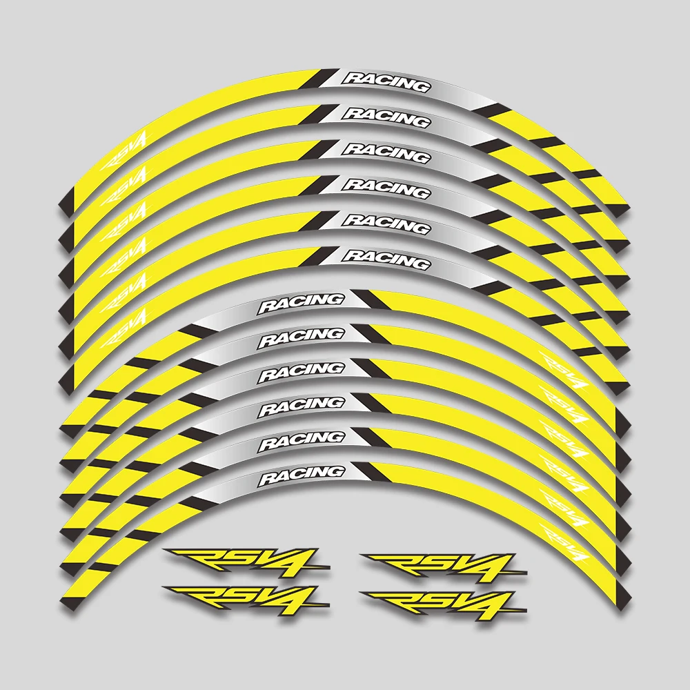 Мотоцикл наклейки спереди и сзади для колес отражающие водонепроницаемые обода