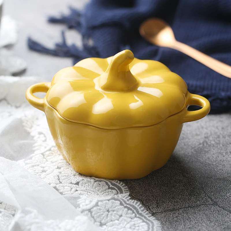 Чашка с изображение тыквы дома Кухня посуда Творческий Керамика выпечки