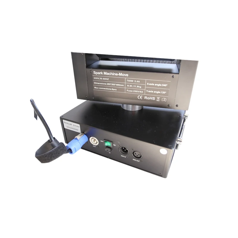 Новая движущаяся головка холодная искра машина Фейерверк спрей 5 метров DMX пульт