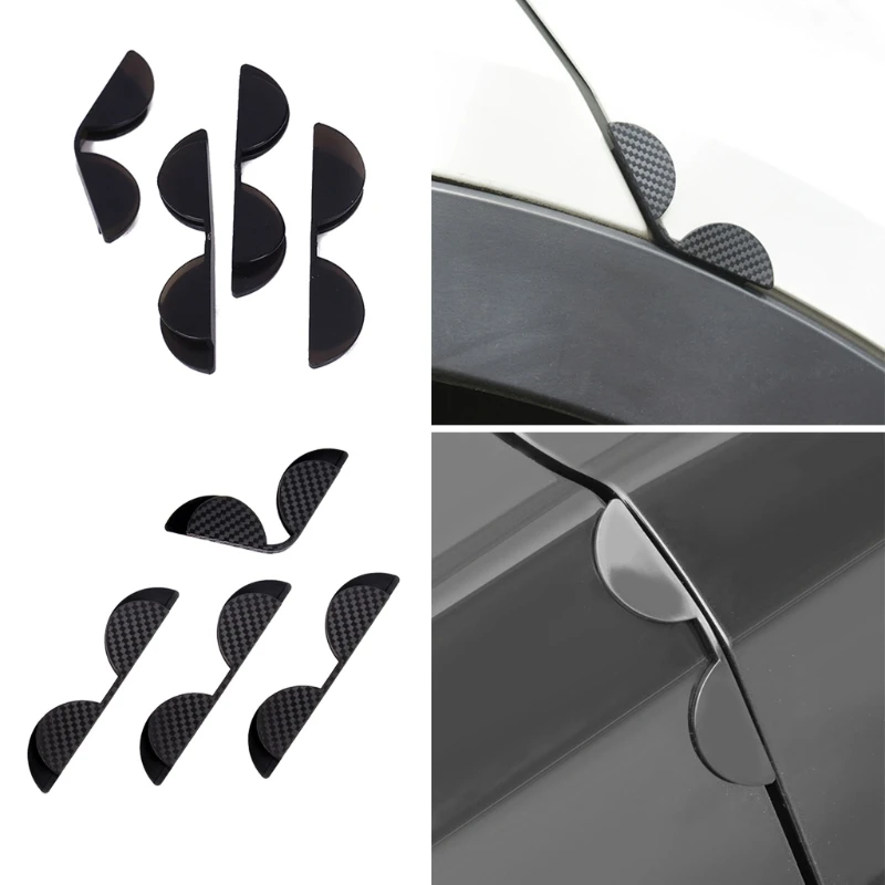 

4 Pieces PVC Car Door 90 Degree Angle Corner Cover Bumper Crash Scratch Protector Anti-Scratch Crash Protection Auto Car
