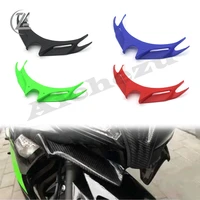 acz plastic motorcycle carbon front fairing pneumatic winglets tip wing protector shell cover for kawasaki ninja 400 2018 2019