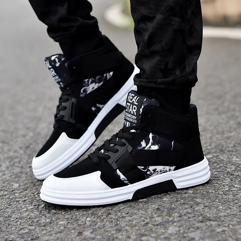 

Camouflage Mens High Top Sneekers Mens Shoes Casual Fashion Men Sneakers for Man Loafer Spring Autumn Outdoor Male Sneaker
