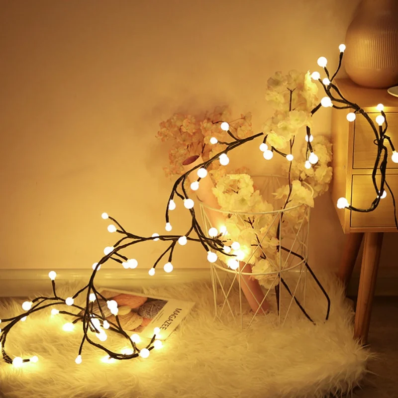 

Led String Lights Plug In Curtain Lights Indoor Outdoor Decorative Christmas Window Wedding Birthday Party Supply Hanging Night